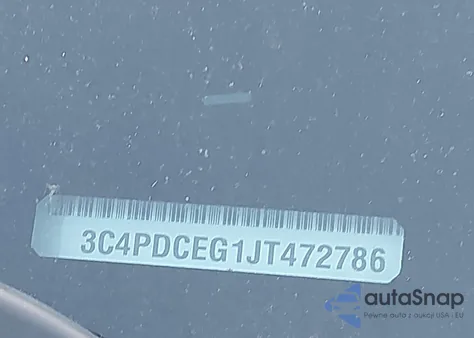 2018 Dodge Journey Gt z USA, uszkodzony, nr VIN 3C4PDCEG1JT472786